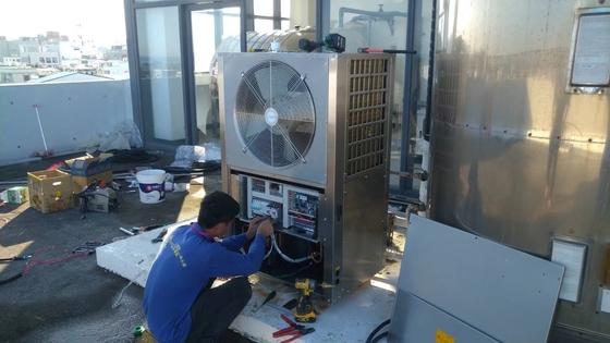 304 Sheet Metal Custom Heat Pump Outdoor Neat Sea Air Source Heat Pump 5HP