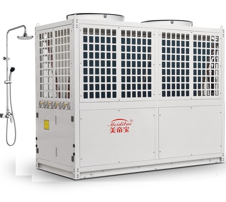 30HP Hot Water Heat Pump Low Temperature White / Dark Grey R410A Refrigerant