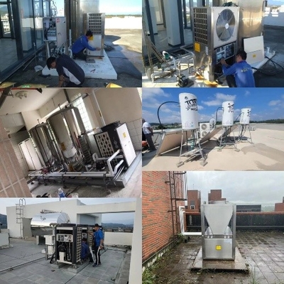 34KW 380V 50Hz Commercial Air Source Heat Pump Heating And Cooling Water Heater