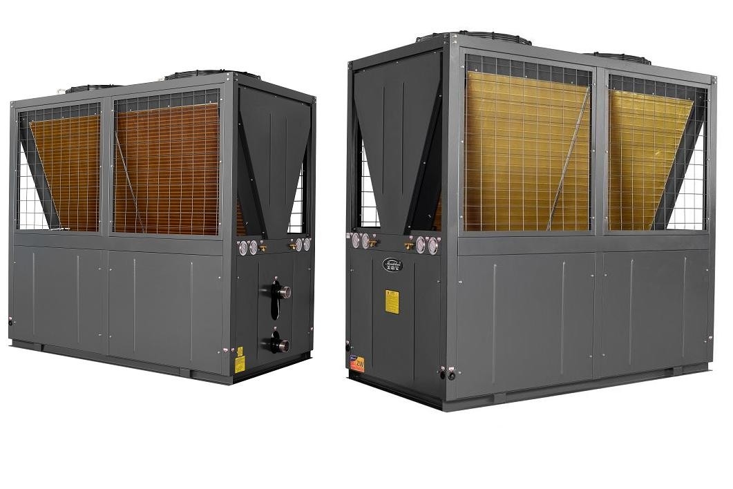 91kw High Efficiency Air Source Heat Pump For hospital / hotel / school