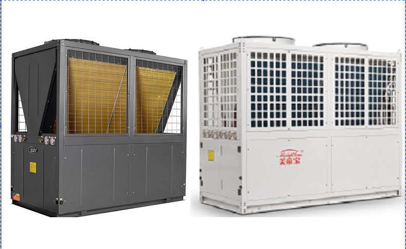 30HP Commercial Air Source Heat Pump 4 Compressor Low Vibration
