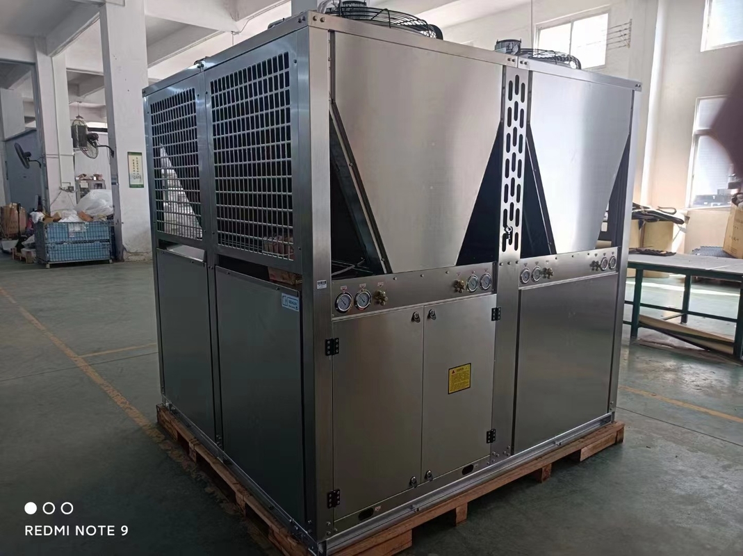 40HP Swimming Pool Air Source Heat Pump 304 Sheet Metal 304 Shell Titanium Tube