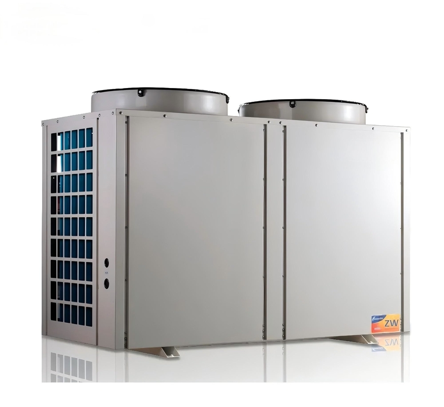 Top Dischanger Commercial Air Source Heat Pump High Efficiency 34kw Galvanized Sheet