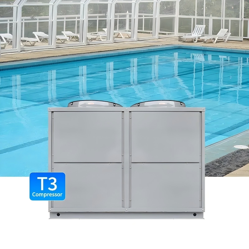 Meidibao Air To Water Heat Pump Heating Cooling Commercial Pool Heater Chiller R41a ISO9001 Heat Pump